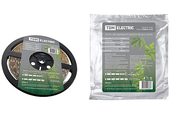 TDM Лента светодиодная SMD5050-60-54-12-144-YE 60LED/м, IP54, 12В, 14,4Вт, желтый, (У) SQ0331-0173