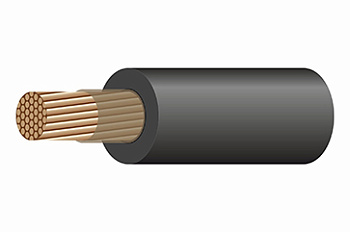 Кабель гибкий медь КГтп-ХЛ черный ГОСТ КГтп-ХЛ 1*25-0,66