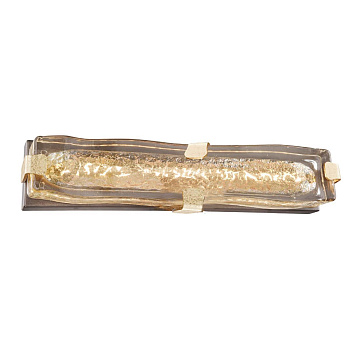 Favourite Massa Светильник настенный выдувное по муранской технологии стекло с использование золотой фольги, каркас коричневого цвета с декоративными 2084-1W