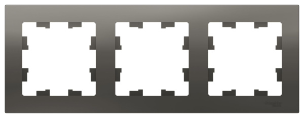 Купить Systeme Electric AtlasDesign Сталь Рамка 3-ая, универсальная