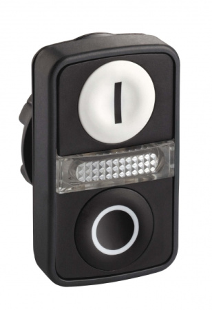 SE XB5 Головка кнопки двойная с маркировкой + LED ZB5AW7A1721