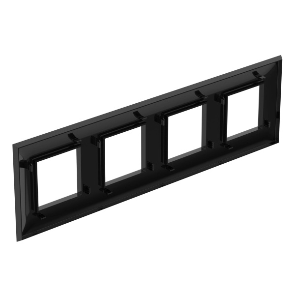 Купить DKC Рамка "Avanti", "Черный квадрат", 4 поста (8 мод.)