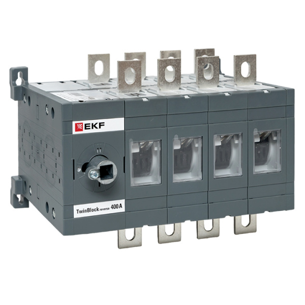 EKF TwinBlock Рубильник 400A 4P реверсивный без рукоятки управления
