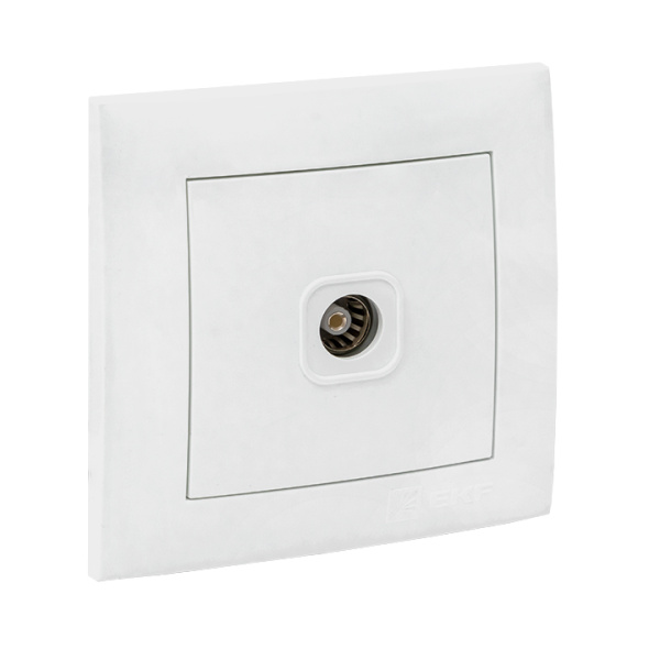 Купить EKF PROxima Валенсия розетка телевизионная 1-местная 75Ом 5-862МГц белая