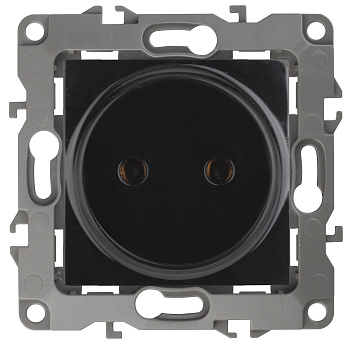ЭРА 12-2105-06 Розетка 2P, 16A-250В, IP20, 12, Чёрный