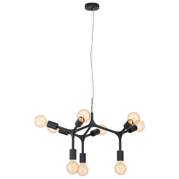 Eglo 98346 Подвес BOCADELLA, 9х60W (E27), 640, H1100, сталь, черный