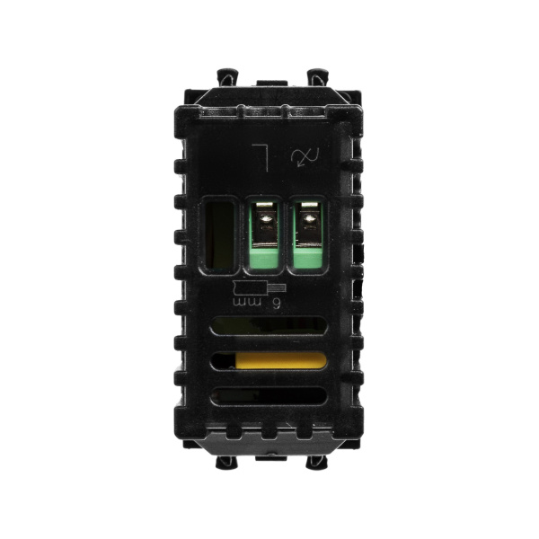 Купить DKC Диммер поворотный модульный, "Avanti", "Черный квадрат", 1 модуль