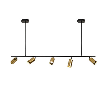 Kink Light 07615-5 Светильник Кайко черный/бронза w120*15 h110 GU10 5*10W