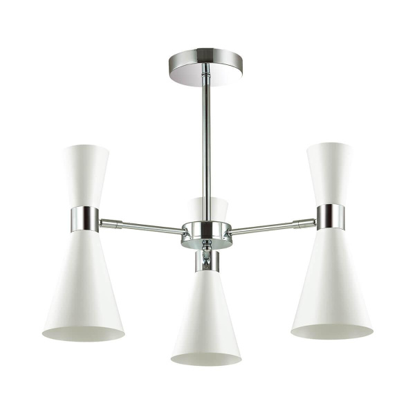 Купить Lumion 3661/3C LN18 000 хром/матовый белый Люстра потолочная E14 3*60W 220V QUINN