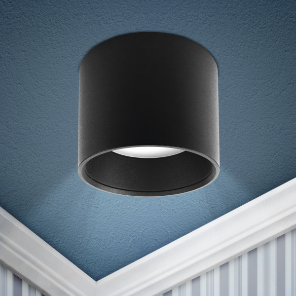 ЭРА OL8 GX53 BK Подсветка Накладной под лампу Gx53, алюминий, цвет черный (40/800)