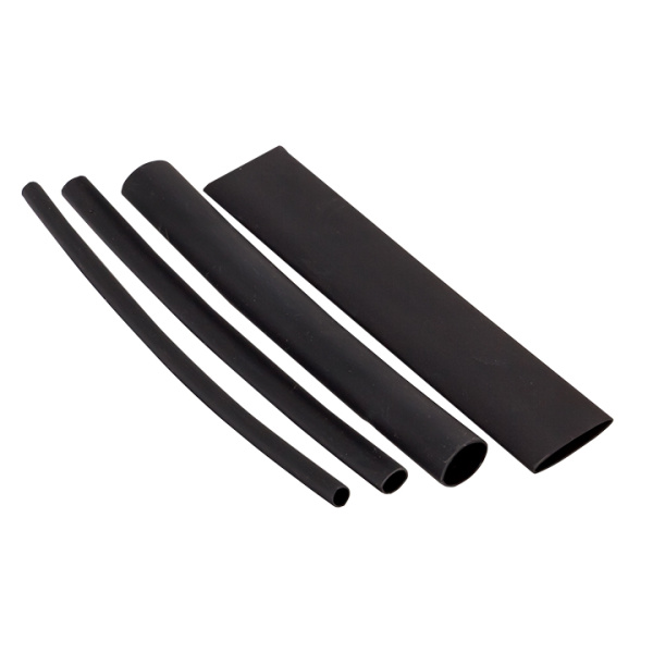 EKF PROxima Набор ТУТк клеевые нг черные. Разного диаметра (3/1; 4.8/1.6; 6/2; 9/3; 12/4) по 100мм.