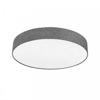 Eglo 97613 Потолочный светильник PASTERI, 3х60W (E27), Ø570, H150, cталь, белый / текстиль, лен, серый