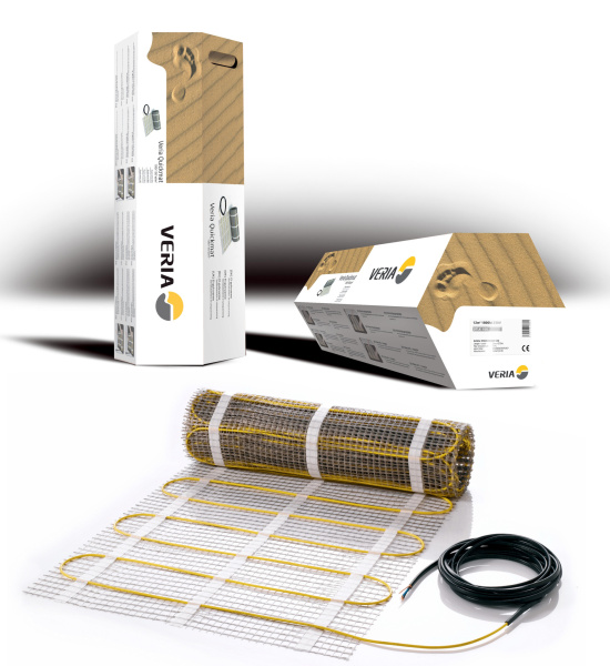 DEVI Электрический теплый пол Veria Quickmat 150 Вт/м.кв 225 Вт 0,5х3 1,5 кв.м. одножильный 189B0102