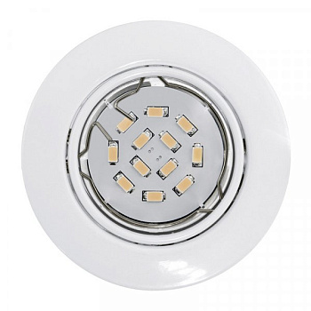 Eglo Светодиодный встраиваемый светильник PENETO, 1x5W (GU10), Ø87, сталь, белый, теплый 94239 Eglo Светодиодный встраиваемый светильник PENETO, 1x5W (GU10), Ø87, сталь, белый, теплый 94239