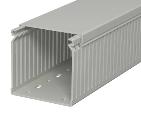OBO Bettermann Кабель-канал перфорированный распределительный LK4 80x80x2000 мм (перфокороб) ПВХ, серый RAL7030 6178056