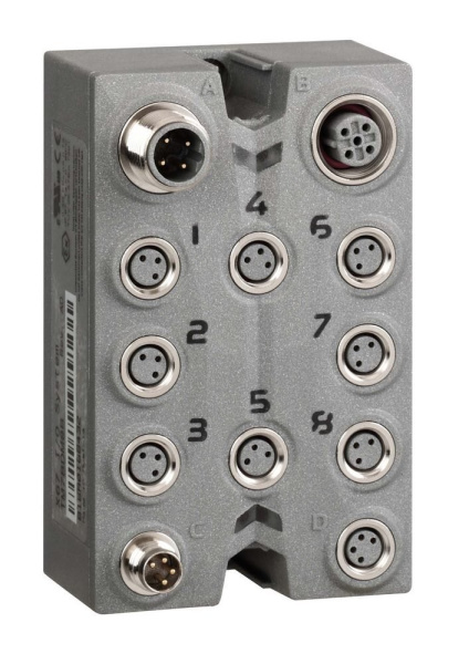 Купить SE Дискретный модуль IP67, 8 входов, разъемы М8 TM7BDI8B