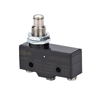 Dekraft Миниатюрный конц. вык. 1НО1НЗ длинного плунжерного типа