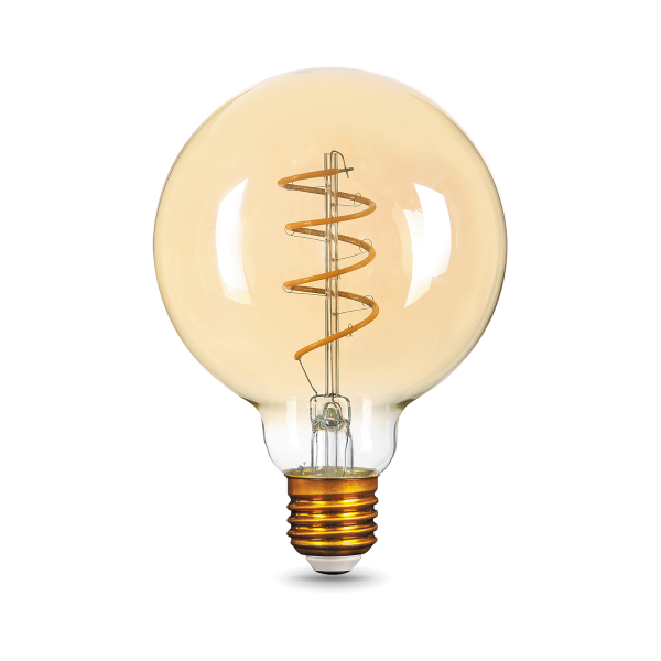 Купить Gauss Лампа Filament G95 6W 360lm 2400К Е27 golden flexible LED 105802007