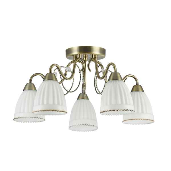 Купить Freya Classic Letizia Бронза Потолочный светильник E14 40W FR2757-PL-05-BZ