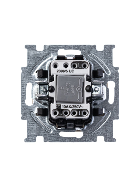 Купить ABB BJB Basic 55 Беж Выключатель 2-клавишный с подсветкой 2CKA001012A2157