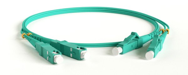 Hyperline FC-D2-503-LC/PR-SC/PR-H-15M-LSZH-AQ Патч-корд волоконно-оптический (шнур) MM 50/125(OM3), LC-SC, duplex, 10G, LSZH, 15 м 42833