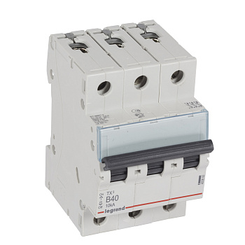 Legrand TX3 Автоматический выключатель 3P 40A (B) 6000/10kA 403892