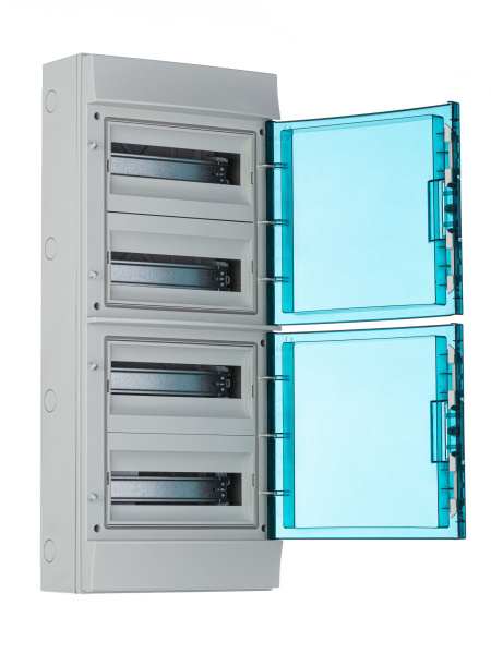 Купить ABB Mistral65 Бокс навесной 48М прозрачная дверь (с клемм) 1SLM006501A1207