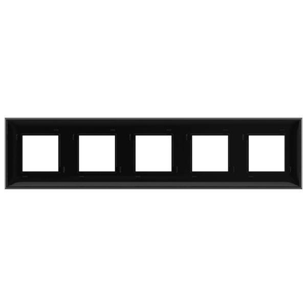 Купить DKC Рамка "Avanti", "Черный квадрат", 5 постов (10 мод.)