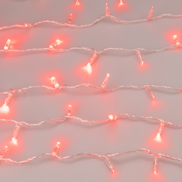 Купить Arlight Светодиодная гирлянда ARD-STRING-CLASSIC-1000-CLEAR-100LED-PULSE Red (230V, 7W) (Ardecoled, IP65) 031639