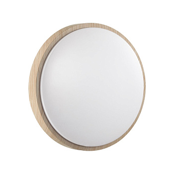 Sonex 7607/DL PALE SN 026 Светильник пластик/белый/бежевый под дерево LED 48Вт c ДУ 3000-6000К D400 IP43 пульт ДУ LOSTA