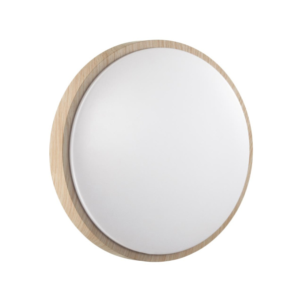 Sonex 7607/DL PALE SN 026 Светильник пластик/белый/бежевый под дерево LED 48Вт c ДУ 3000-6000К D400 IP43 пульт ДУ LOSTA