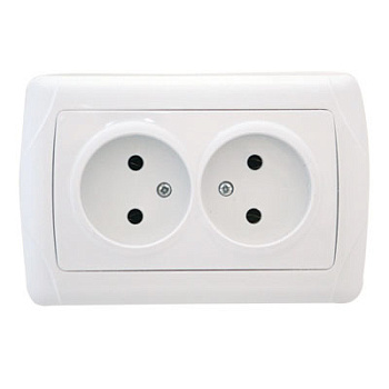 UNIVersal "Маргарита" Розетка Бел 2-ая б/з М0102