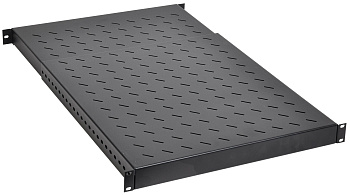 IEK ZPAS ITK Полка стационарная 19" 1U регулируемая 150кг 500-900мм черный ZP-FS05-S-1U-59