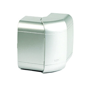 DKC Угол внешний 140х50 мм, изменяемый (80-120°), цвет серый металлик