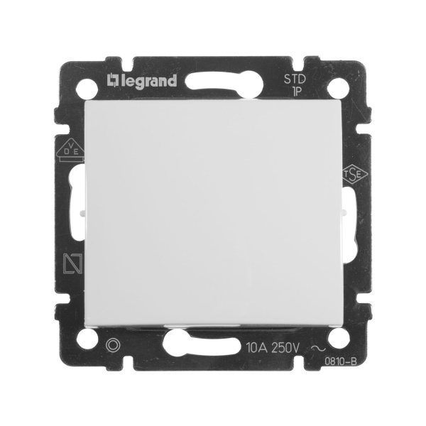 Купить Legrand Valena Бел Выключатель кнопочный 1-клавишный 774411