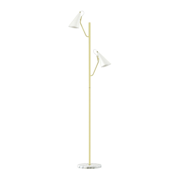 Lumion 4439/2F LN20 050 белый, золотой Торшер E14 2*40W 220V WATSON