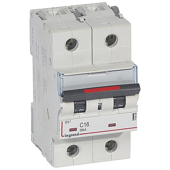 Legrand DX3 Автоматический выключатель 2P 16A (C) 36кА 410008