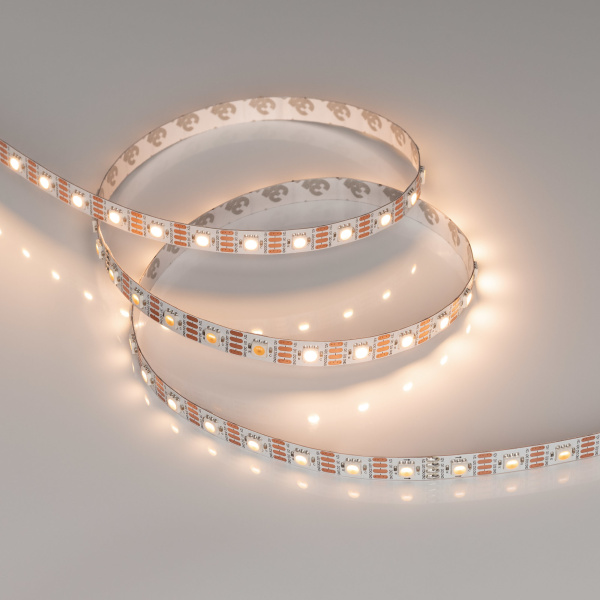 Arlight Лента SPI-B60-10mm 12V Warm3000-PX1-RAM (9.3 W/m, IP20, 5060, 5m) (бегущий огонь) 037827