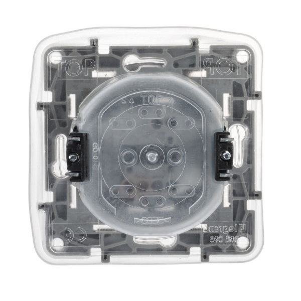 Купить Legrand Etika Слоновая кость Переключатель 1-клавишный IP44,  автоматические клеммы, 10AX, 250 В 672300