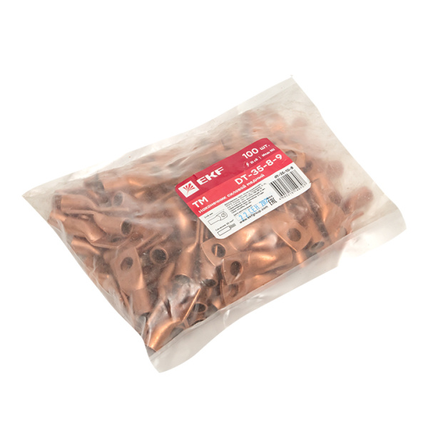 Купить EKF PROxima Наконечник силовой медный DT-35-8-9 (ТМ)