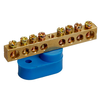 IEK Шина PE земля на одном угловом изол ШНИ-6х9-10-У1-Ж