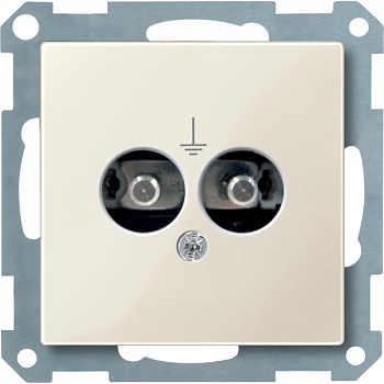 SE Merten SM Беж глянец Механизм розетки для выравнивания потенциалов MTN290444