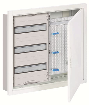 ABB Шкаф 36М в нишу с медиапанелями 534х560х120 с расстоянием между DIN-рейками 125 мм и самозажимными клеммами N/PE U32MM 2CPX030088R9999