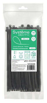 Systeme Electric Стяжка кабельная 200х4.8 Чёрная (100шт)