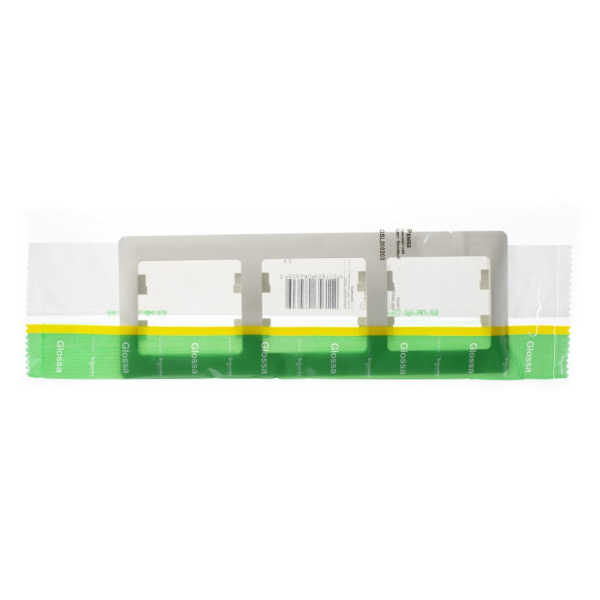 Systeme Electric Glossa Беж Рамка 3-ая, горизонтальная