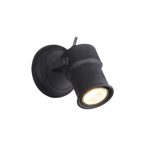 Favourite Arcu Светильник настенный металл черного матового пыльного цвета 1*GU10LED*5W 2026-1W Favourite Arcu Светильник настенный металл черного матового пыльного цвета 1*GU10LED*5W 2026-1W