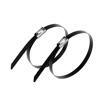 Хомут стальной с полимерным покрытием 400 x 4,6мм 50 шт Rexant 07-0428-5