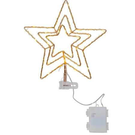 Eglo 089-90 Светильник STAR TOPSY, 30X0,06W (LED), 4,5V, 25,5х27,5 см, пластик ,латунный, 3x АА (не в ко