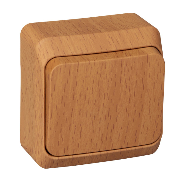 Systeme Electric Этюд наруж Дача Темный бук Выключатель 1-клавишный(сх.1)