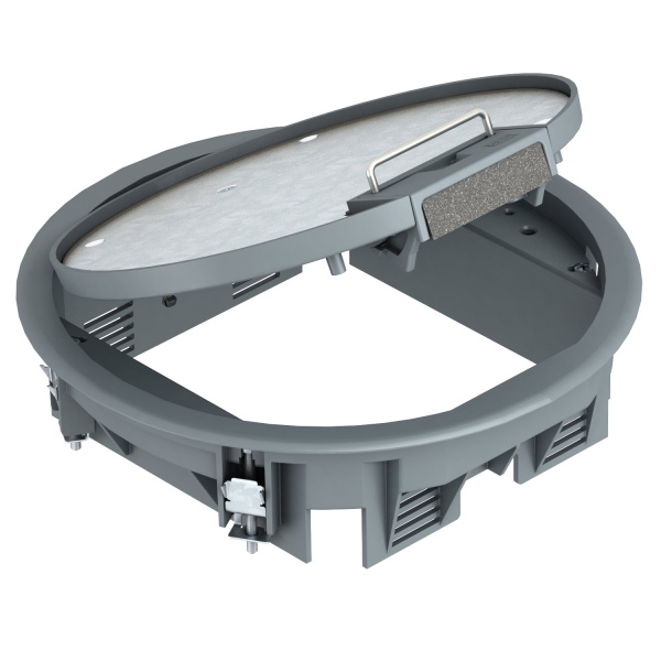 OBO Bettermann Лючок GESR4U (универсальный) 6xModul45 (полиамид, серый) 7405436